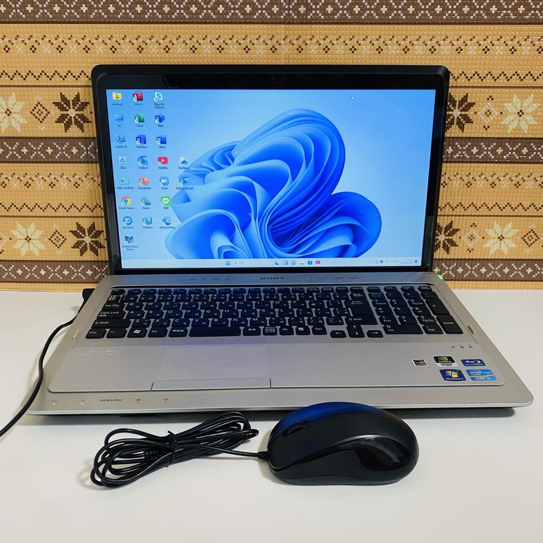 Y643 SonyVaioノートパソコンi5高速SSD大画面Windows11 Y643 SonyVaioノートパソコンi5高速SSD大画面Windows11