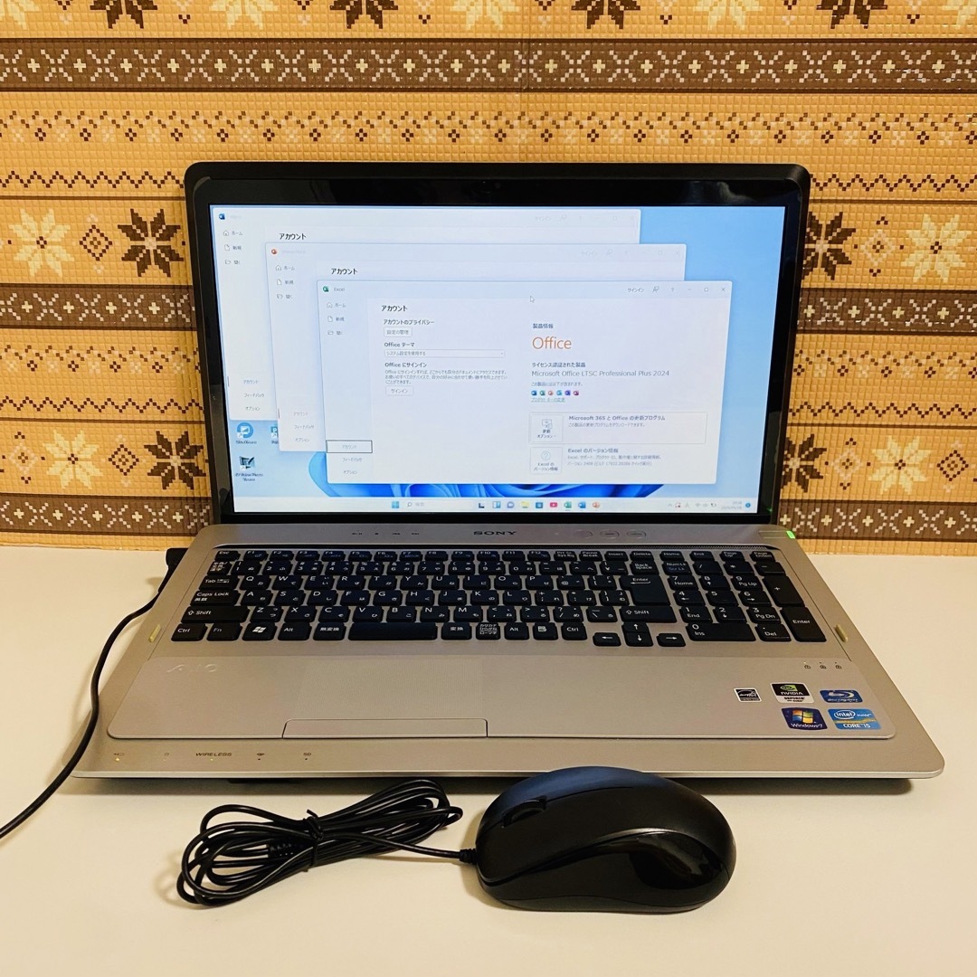 Y643 SonyVaioノートパソコンi5高速SSD大画面Windows11 Y643 SonyVaioノートパソコンi5高速SSD大画面Windows11