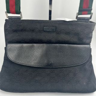 グッチ(GUCCI)のGUCCI ショルダーバッグ ブラック シェリーライン(ショルダーバッグ)