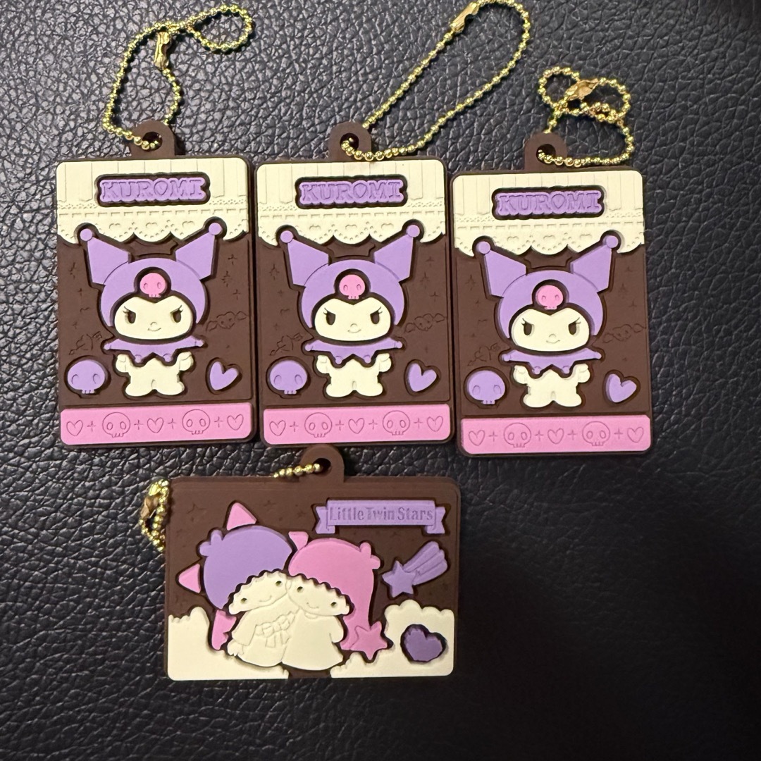 サンリオ(サンリオ)のキャラパキ キーホルダー 4点セット エンタメ/ホビーのおもちゃ/ぬいぐるみ(キャラクターグッズ)の商品写真