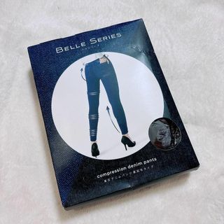 ベルミス(BELMISE)のBELLE SERIES 着圧デニムパンツ　裏起毛　 L ベルミス　スキニー(スキニーパンツ)