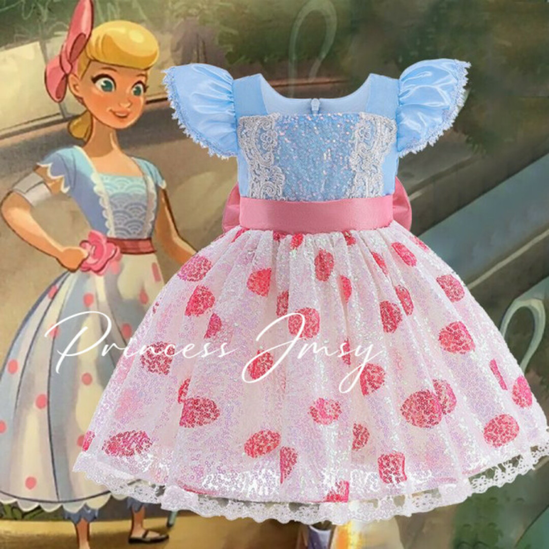 Disney(ディズニー)の130cm★ボーピープ　トイストーリー　ドレス　プリンセス　コスプレ　子供 キッズ/ベビー/マタニティのキッズ服女の子用(90cm~)(ワンピース)の商品写真