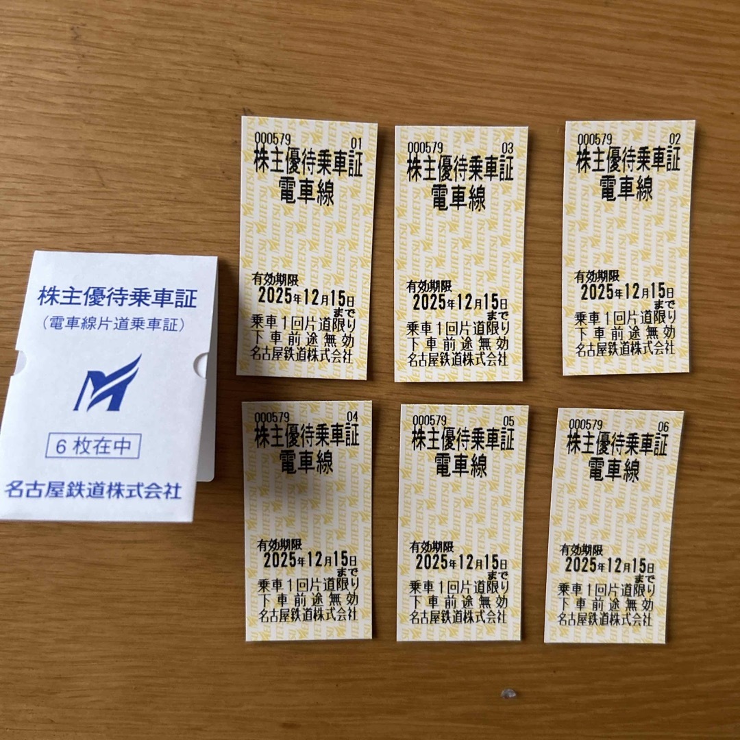 名鉄 株主優待 乗車券 チケットの乗車券/交通券(鉄道乗車券)の商品写真
