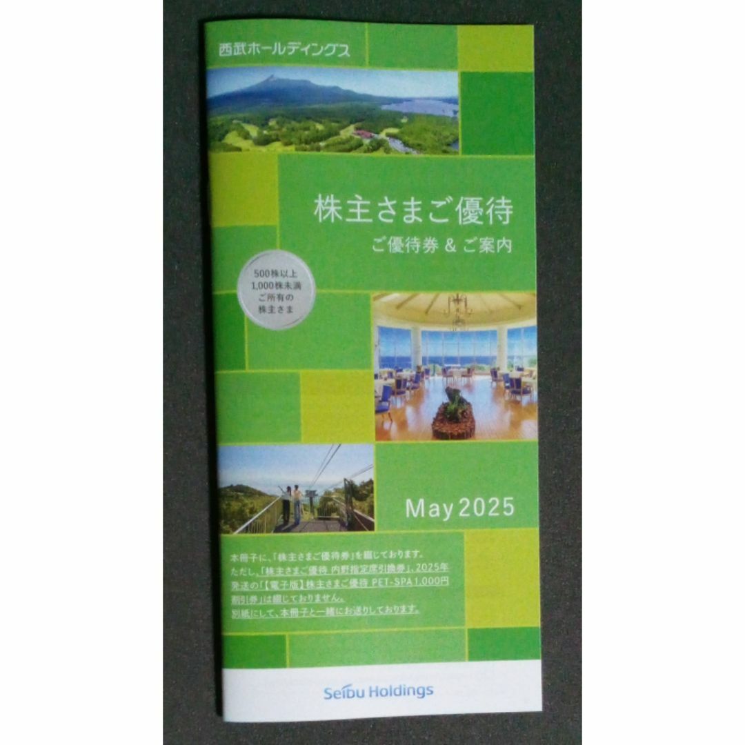 西武ホールディングス株主優待冊子（３月権利500株） チケットの優待券/割引券(その他)の商品写真