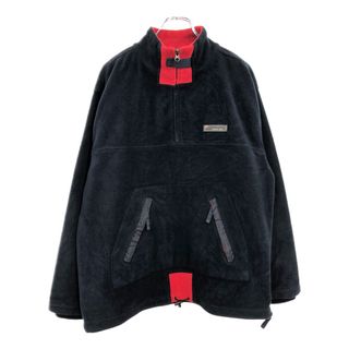 wear first ハーフジップ フリースジャケット ネイビー(メンズ M)中古 古着 U4652(その他)