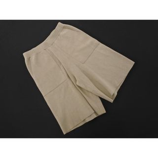 イエナ(IENA)のIENA イエナ リネン混 ニット ハーフ パンツ size38/ベージュ ■◆ レディース(ハーフパンツ)