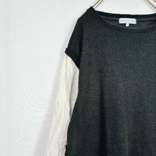 シマムラ(しまむら)の美品✨ シーズンリーズン カットソー 長袖 トップス ニット素材混 大きめ (カットソー(長袖/七分))