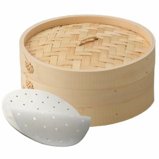 竹セイロ 本体・蓋 セット 18cm 業務用 せいろ蒸し器_FH85018-11
