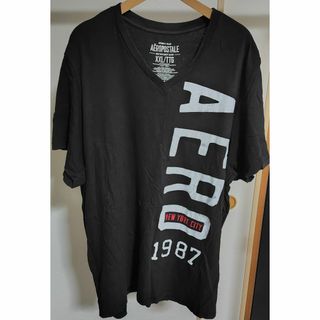 AEROPOSTALE - AEROPOSTALE Vネック Tシャツ XXL 黒 大きい ゆったり