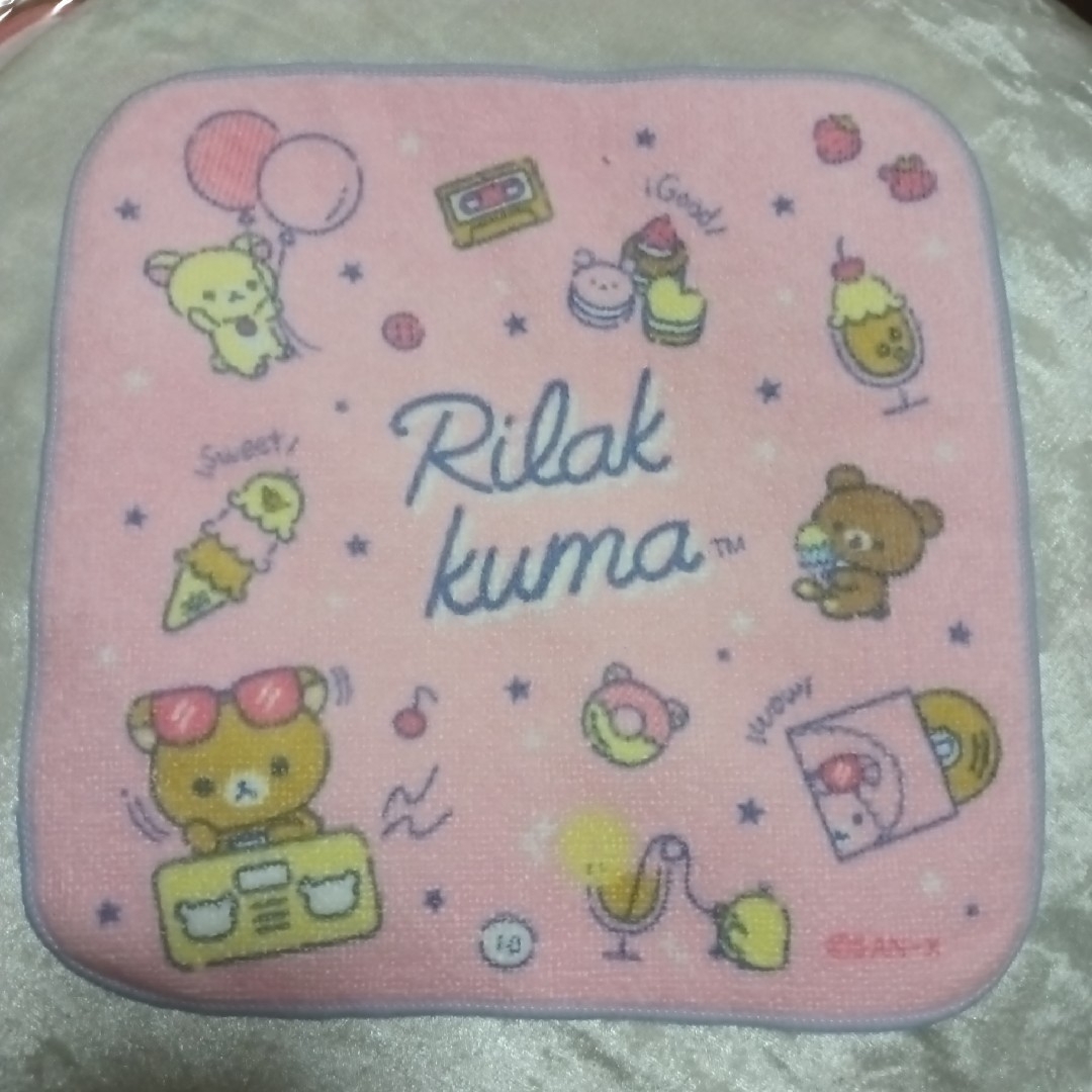 リラックマ(リラックマ)の新品未使用 リラックマ タオルハンカチ エンタメ/ホビーのおもちゃ/ぬいぐるみ(キャラクターグッズ)の商品写真