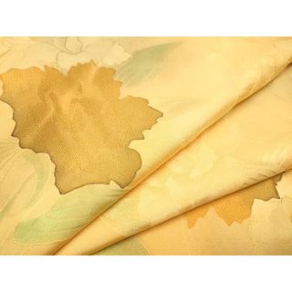 平和屋着物▼上質な小紋　地紋起こし　枝花文　暈し染め　正絹　逸品　CAAR1594hy