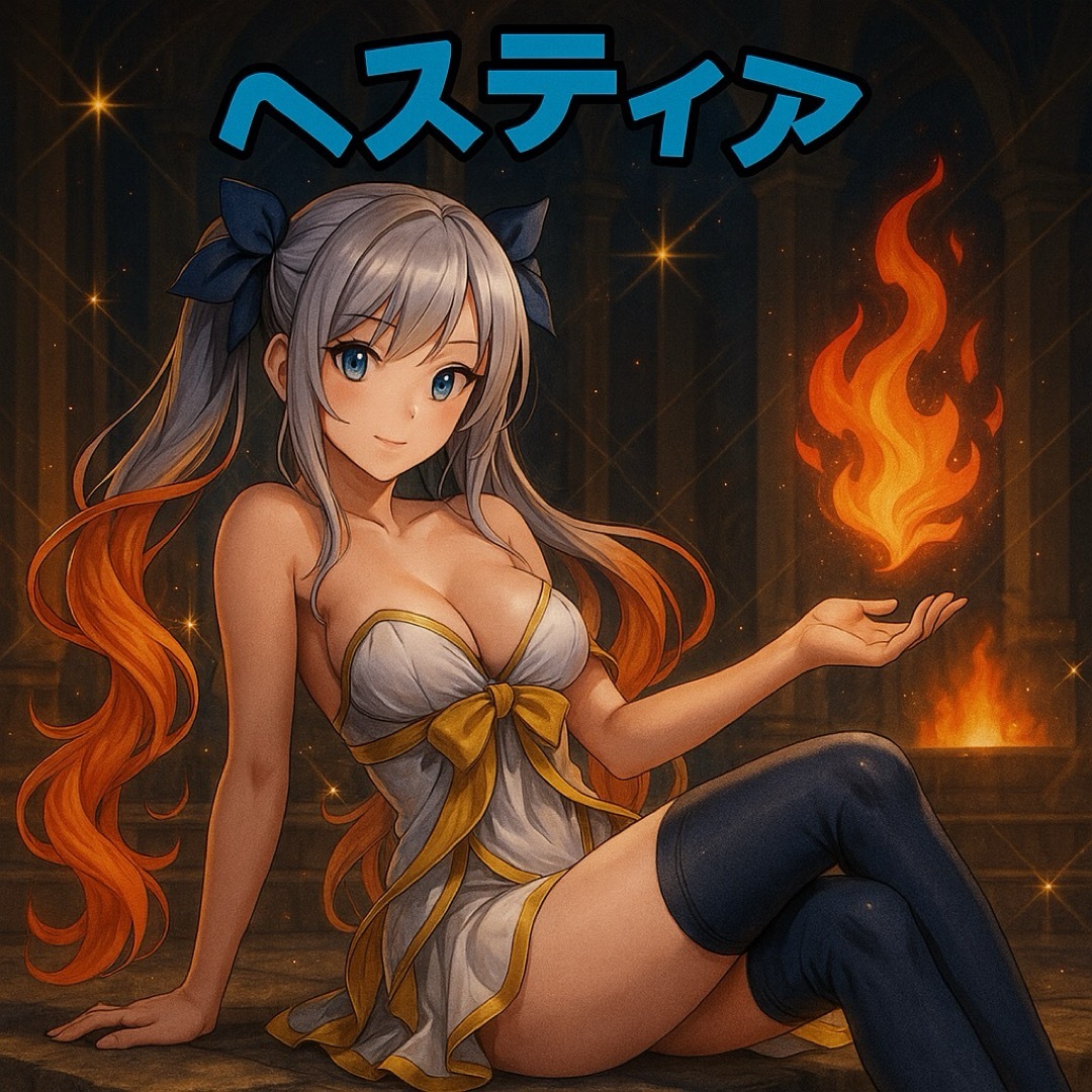 自作シール１枚★ギリシア神話「ヘスティア」 エンタメ/ホビーのコレクション(印刷物)の商品写真