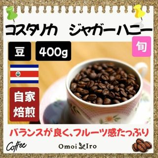 自家焙煎コーヒー豆  コスタリカ　ジャガーハニー 豆400g(32杯分) 【旬】(コーヒー)