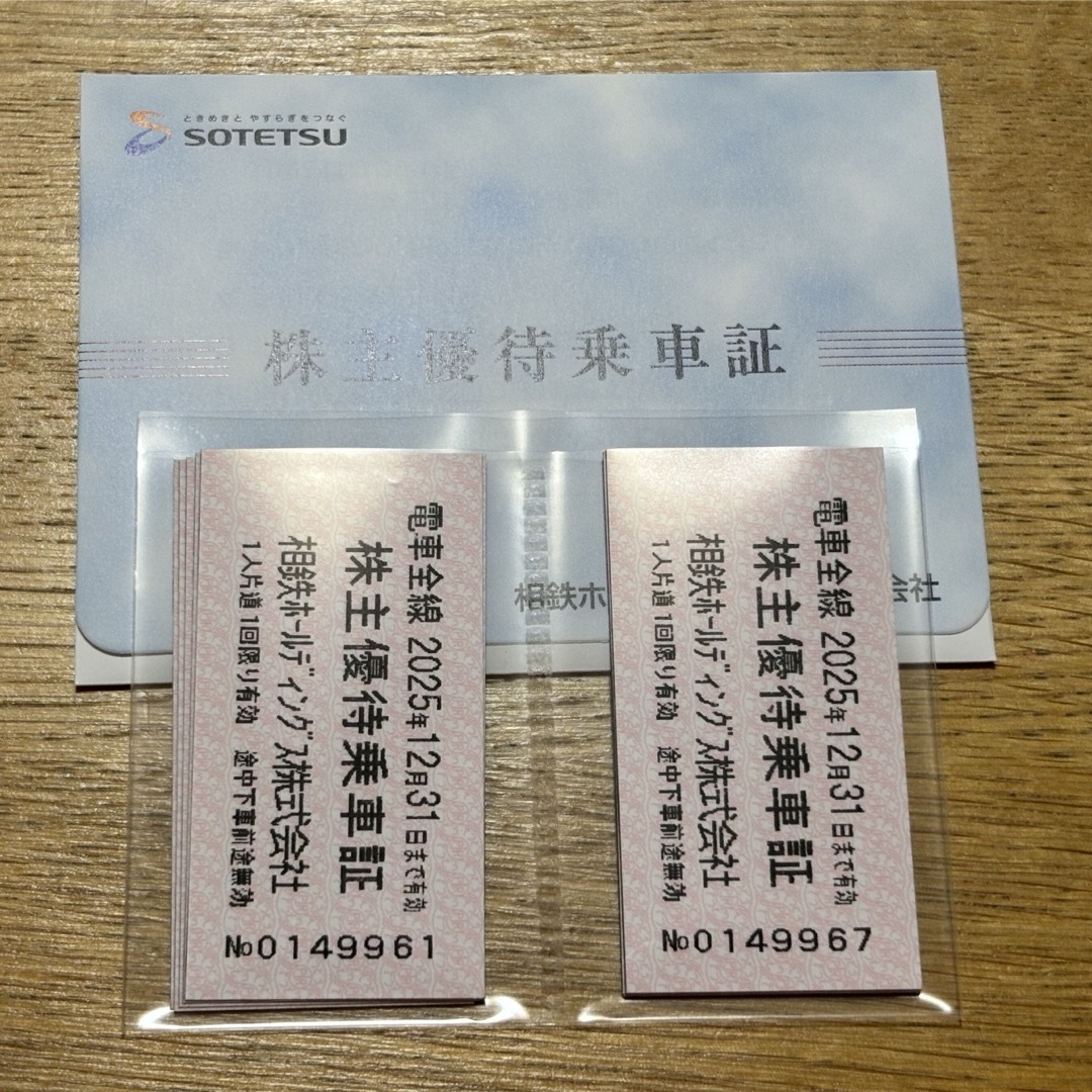 【最新版】相鉄 株主優待 乗車券 チケットの乗車券/交通券(鉄道乗車券)の商品写真
