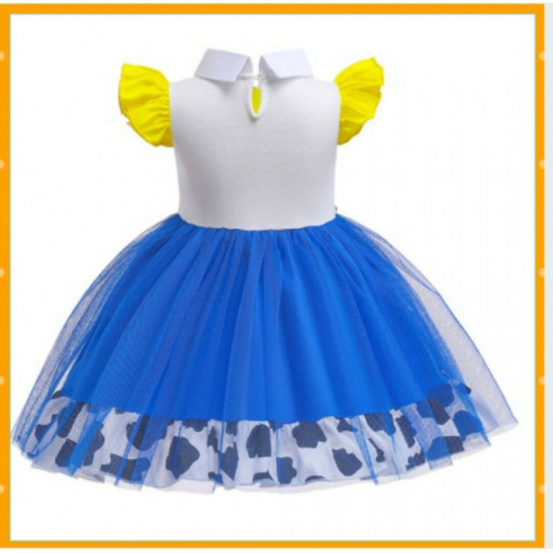 新品 ワンピース ジェシー風 女の子 コスプレ スカートディズニー スカート  キッズ/ベビー/マタニティのキッズ服女の子用(90cm~)(ワンピース)の商品写真