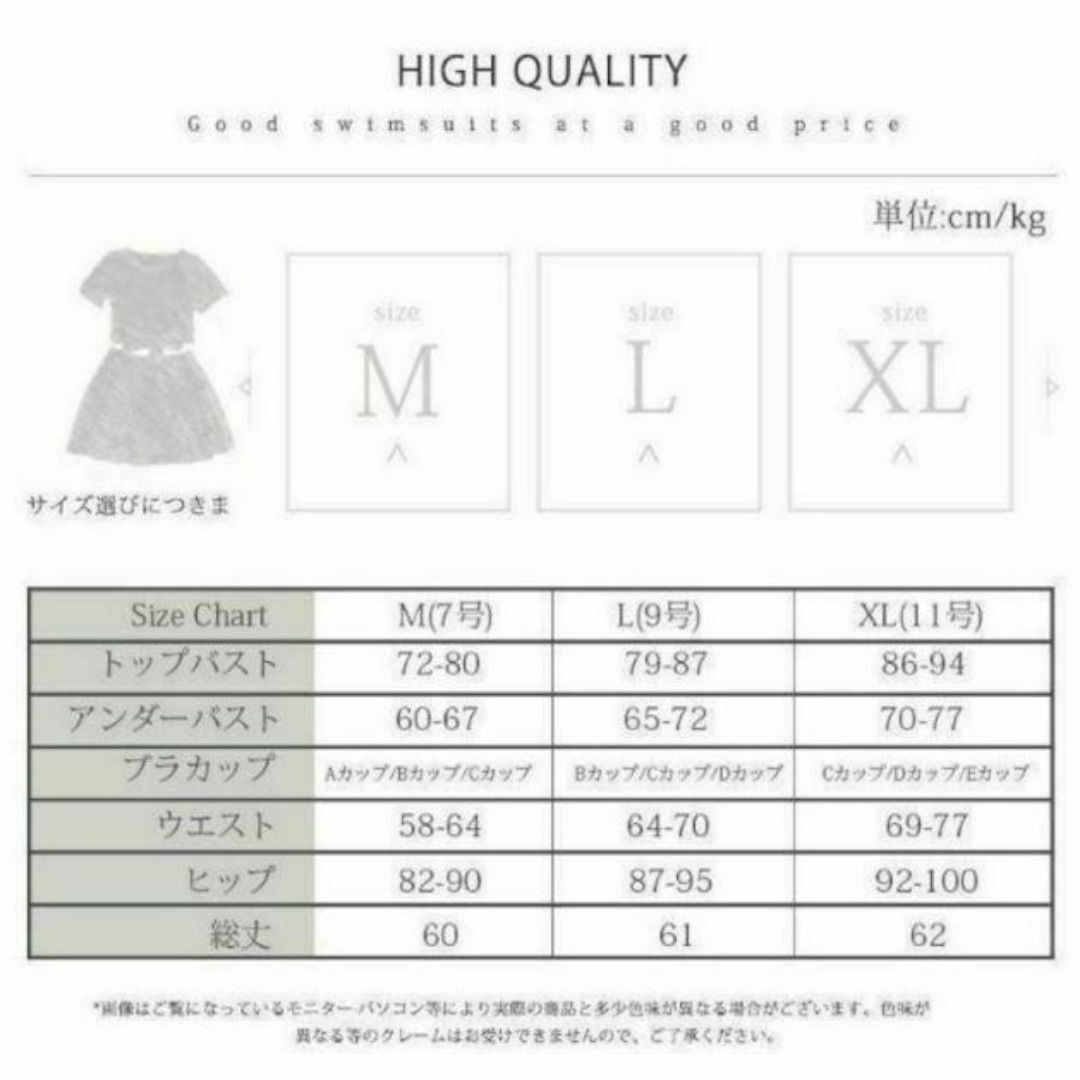 【L】体型カバー 水着 レディース ビキニ 2点 セパレート レディースの水着/浴衣(水着)の商品写真