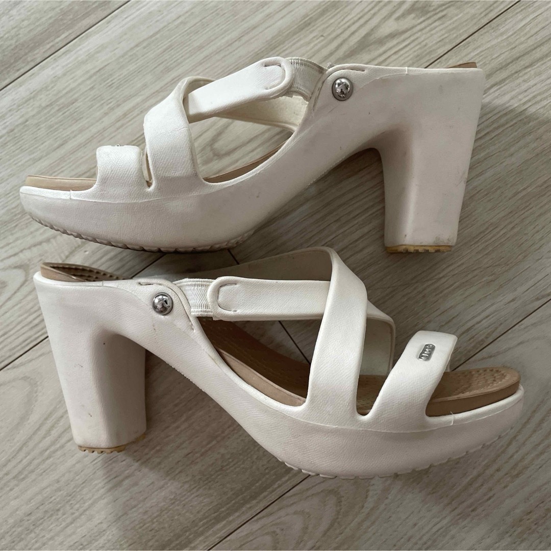 早割ex crocs - Crocs サイプラス4 白w7 24cm 白 ヒールサンダル 靴