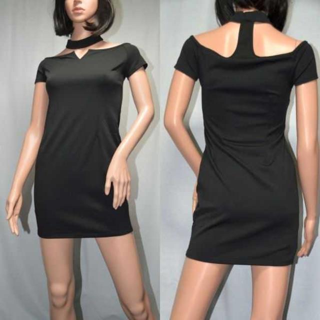 ｍachy shop様専用 キャバドレス 144B 黒  レディースのフォーマル/ドレス(ミニドレス)の商品写真