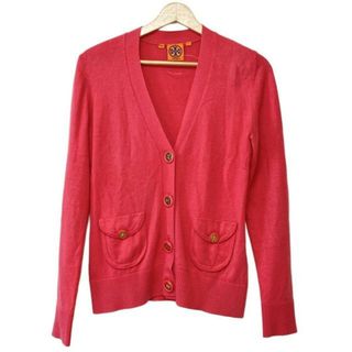 トリーバーチ(Tory Burch)のTORY BURCH(トリーバーチ) カーディガン サイズS レディース - ピンク 長袖(カーディガン)
