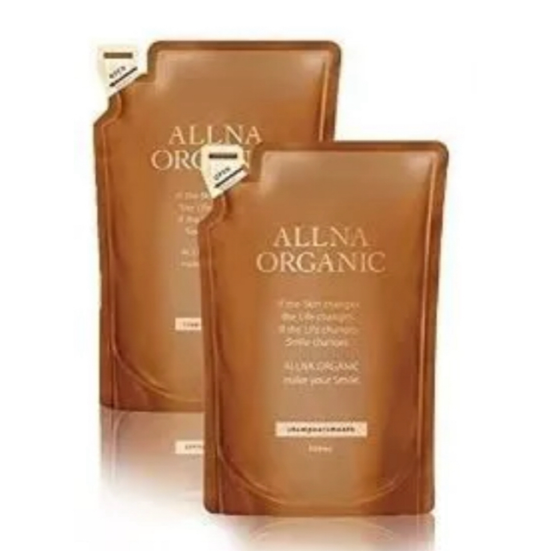 ALLNA ORGANIC(オルナオーガニック)のオルナ スムース シャンプー&トリートメント詰め替え コスメ/美容のヘアケア/スタイリング(シャンプー/コンディショナーセット)の商品写真