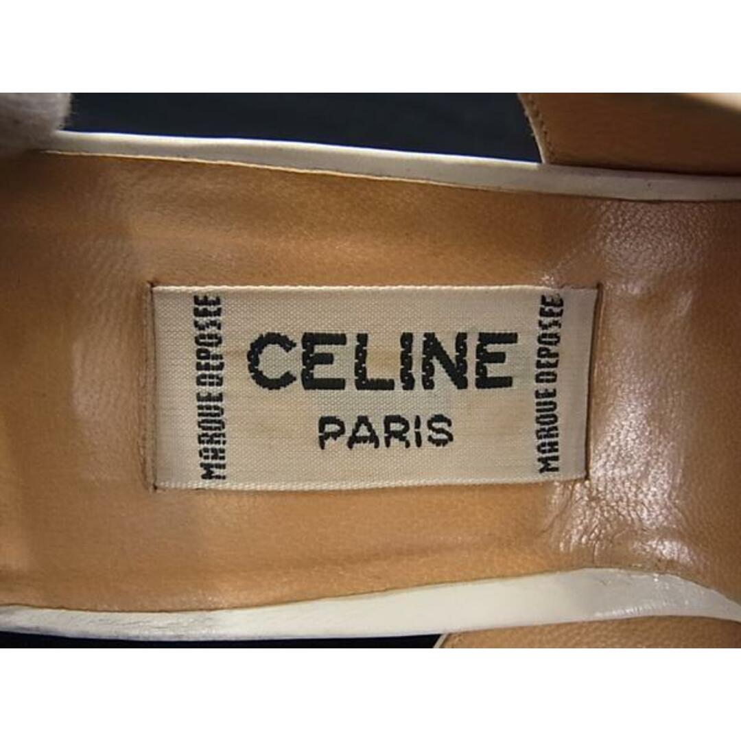 CELINE - CELINE セリーヌ レザー ヒール パンプス 表記サイズ