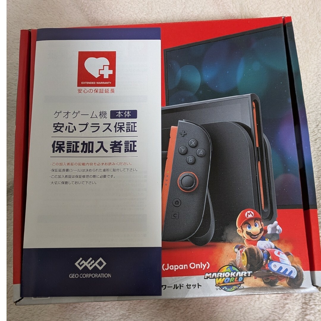 Nintendo Switch(ニンテンドースイッチ)の2年延長保証付 スイッチ2 本体マリオカートワールド同梱版 エンタメ/ホビーのゲームソフト/ゲーム機本体(家庭用ゲーム機本体)の商品写真