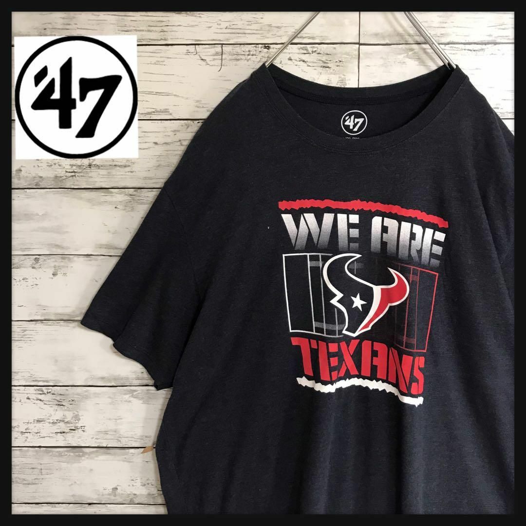【ビッグサイズ】フォーティセブン　チームロゴTシャツ　ネイビー　T20 メンズのトップス(Tシャツ/カットソー(半袖/袖なし))の商品写真