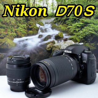 ❤️新品級Nikon D70s 一眼レフ ❤️ 望遠＆標準レンズ付き ❤️(デジタル一眼)