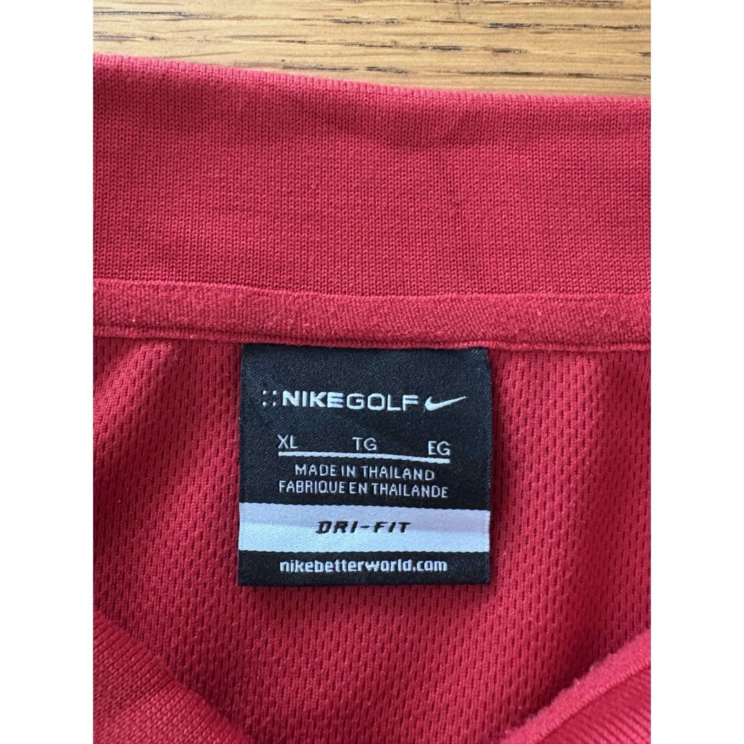 NIKE(ナイキ)の00s レア ナイキゴルフ マイクロソフト 半袖 ポロシャツ レッド XL 企業 メンズのトップス(ポロシャツ)の商品写真
