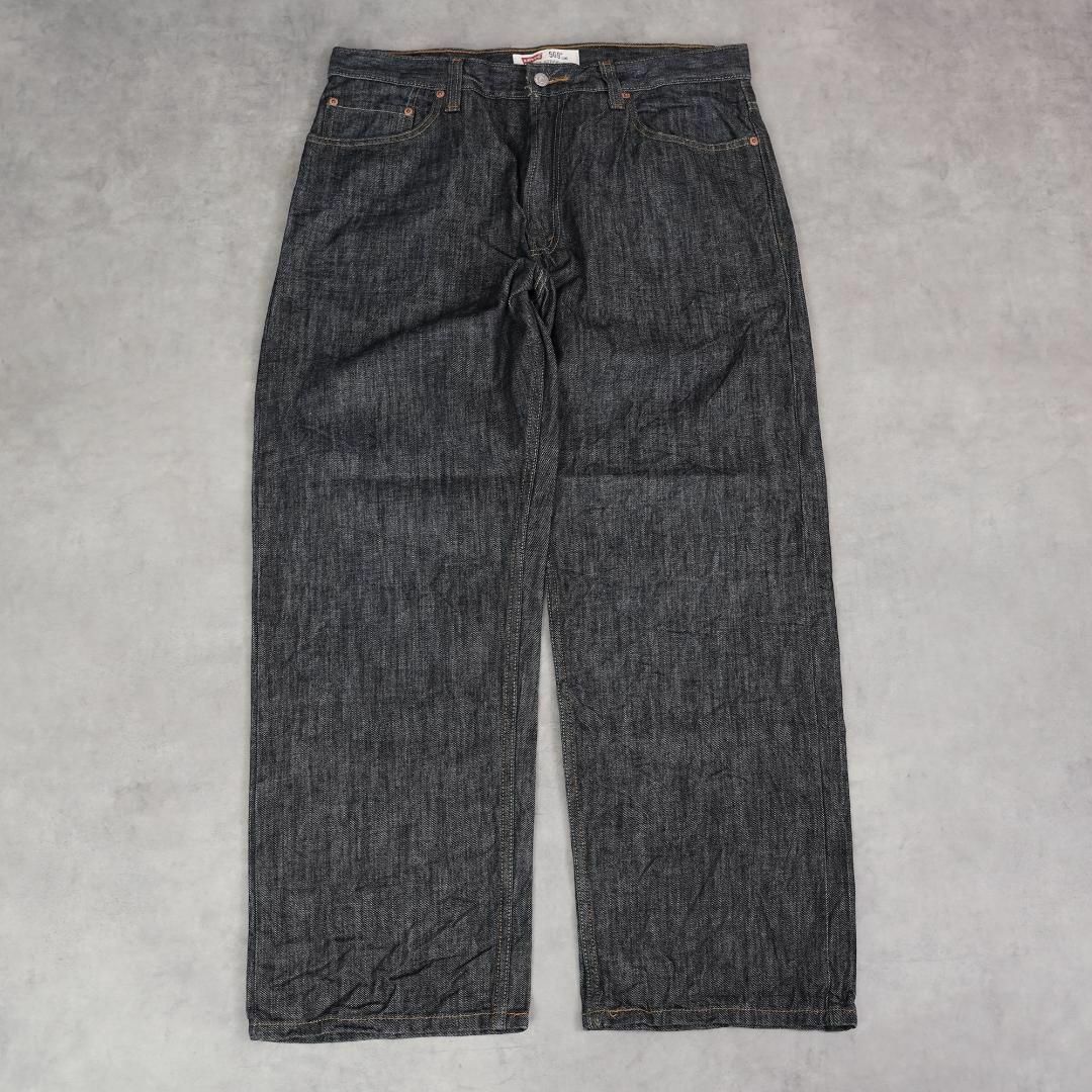 訳あり Levi's 青 濃紺 ダークブルーデニム W36 Levis リーバイス569 - パンツ