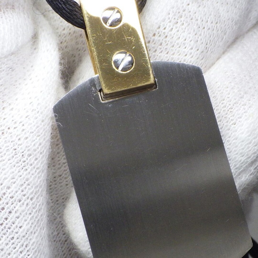 【K18】カルティエ サントス100　ペンダント　トップ　コード　ネックレス Cartier - 【K18】カルティエ サントス100 ペンダント トップ