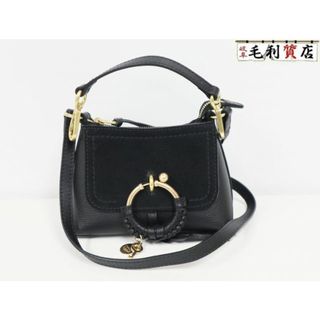 シーバイクロエ SEE BY CHLOE ショルダーバッグ ジョアン ミニ JOAN CHS18WS975330 ブラック 美品 バッグ(ショルダーバッグ)
