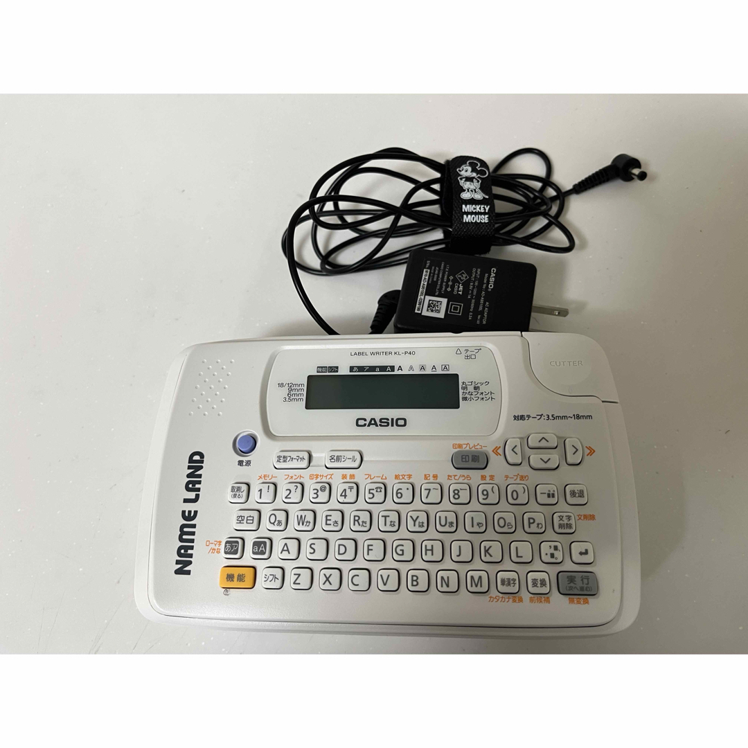 CASIO(カシオ)のCASIO ネームランド KL-P40-WE インテリア/住まい/日用品のオフィス用品(OA機器)の商品写真