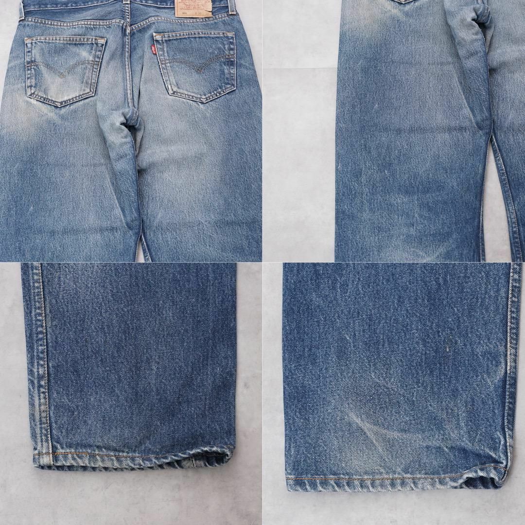 【★大感謝セール】 Levi's ヒゲ 90s 青 ブルーデニム W36 Levis リーバイス501 - パンツ