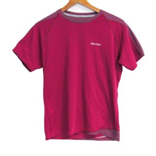 マーモット(MARMOT)のマーモット 半袖Ｔシャツ スポーツウエア アウトドア トップス 大きいサイズ レディース XLサイズ パープル系 MARMOT(Tシャツ(半袖/袖なし))