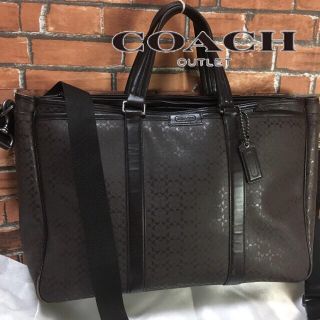 コーチ(COACH)のコーチ メンズビジネスバッグ ヘリテージシグネチャーメトロブリーフケース(ビジネスバッグ)