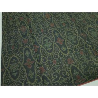 平和屋着物■本場大島紬　飾花文　正絹　逸品　DAAO0979xg(着物)