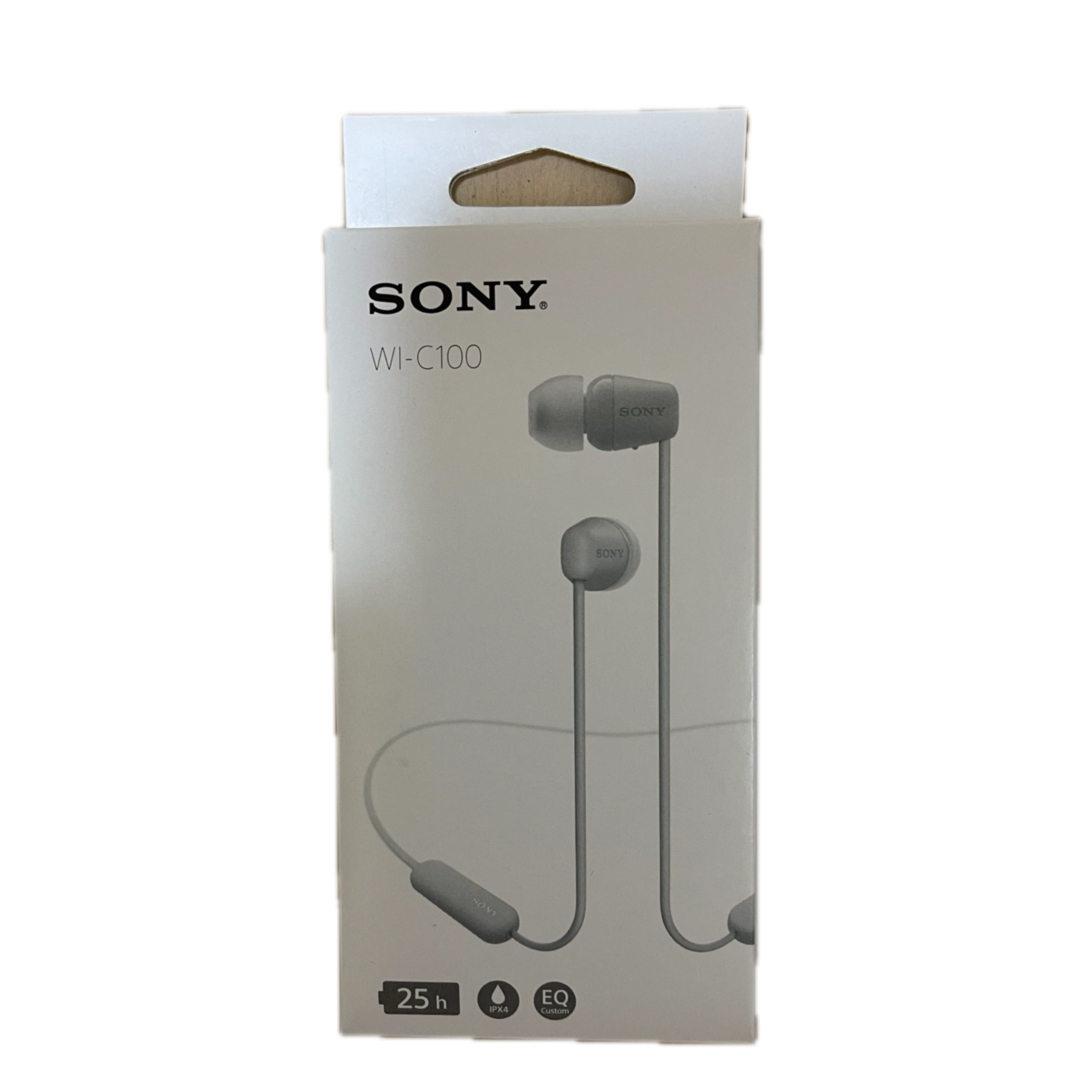 SONY(ソニー)のソニー ワイヤレスイヤホン WI-C100 スマホ/家電/カメラのオーディオ機器(ヘッドフォン/イヤフォン)の商品写真