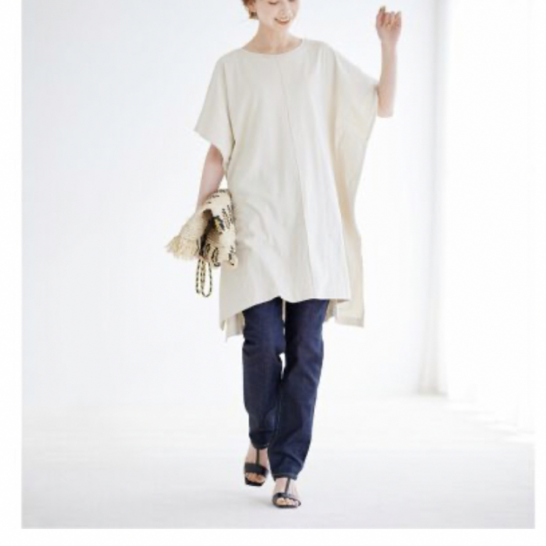 JOURNAL STANDARD(ジャーナルスタンダード)のJOURNAL STANDARD スクエアカフタンチュニック レディースのトップス(Tシャツ(半袖/袖なし))の商品写真