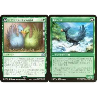 【FOIL】マジックザギャザリング FIN JP 0201 サブクエスト：チョコボ育成 / 黒チョコボ (日本語版 アンコモン) FINAL FANTASY ファイナルファンタジー (MTG)(シングルカード)
