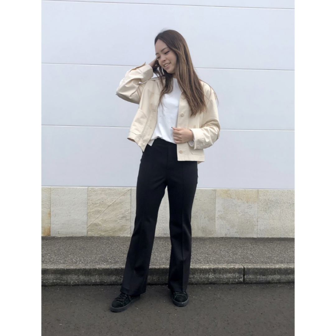 UNIQLO(ユニクロ)のユニクロ UNIQLO ジャージーショートジャケット 未着用品 レディースのジャケット/アウター(その他)の商品写真