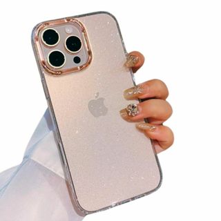 saymi's キラキラ ラメ クリア 韓国 iPhone16 ケース ゴールド(その他)