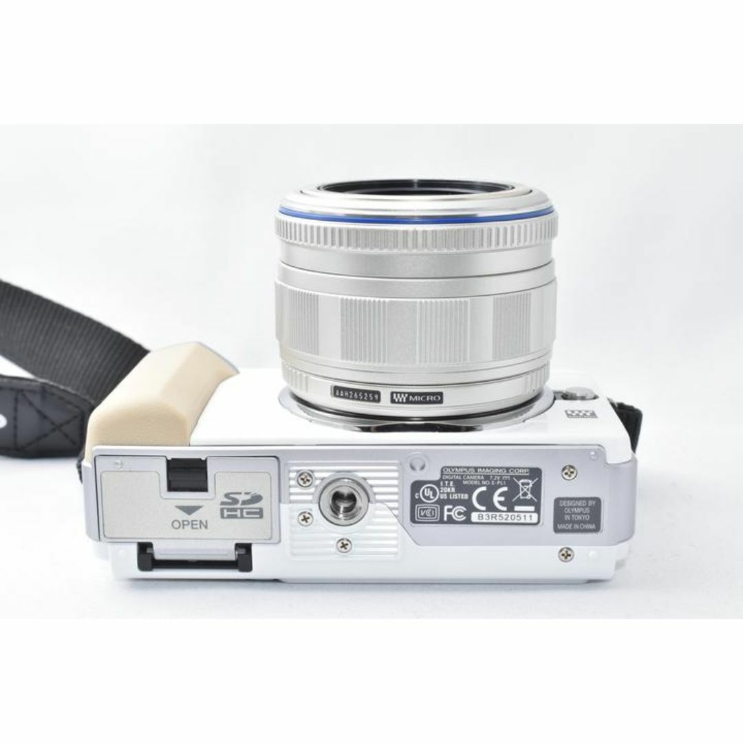 オリンパス OLYMPUS PEN E-PL1 ホワイト レンズキット スマホ/家電/カメラのカメラ(ミラーレス一眼)の商品写真