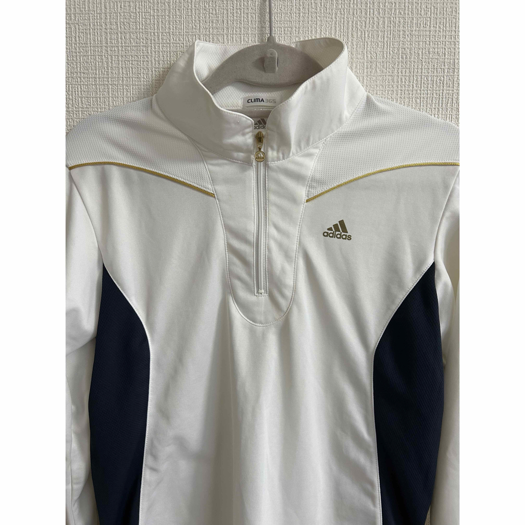 adidas(アディダス)の【adidas】 CLIMA365 長袖　ドライ　ゴールドチャーム　ハーフジップ レディースのトップス(カットソー(長袖/七分))の商品写真