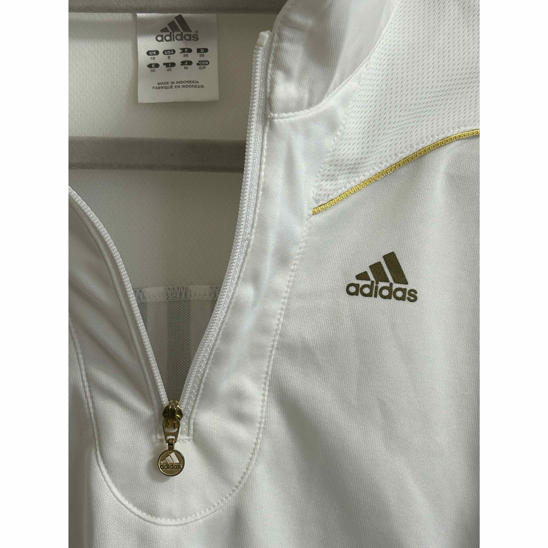 adidas(アディダス)の【adidas】 CLIMA365 長袖　ドライ　ゴールドチャーム　ハーフジップ レディースのトップス(カットソー(長袖/七分))の商品写真