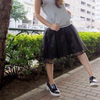 マーキュリーデュオ(MERCURYDUO)のMERCURYDUO☆オーガンジーSK(ひざ丈スカート)