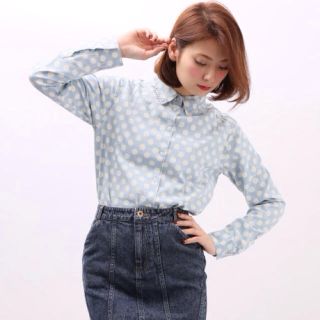 ウィゴー(WEGO)のwego🌟デニムクロップドシャツ(シャツ/ブラウス(長袖/七分))