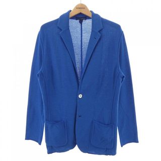 美品】LARDINI テーラードジャケット 金ボタン 綿 ブルー M