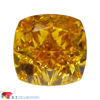 FANCY VIVID YELLOW ORANGE 0.107ct CU(その他)