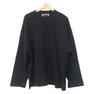 MAISON SPECIAL(メゾンスペシャル) 長袖カットソー サイズ48 XL メンズ美品  - 黒 クルーネック(Tシャツ/カットソー(七分/長袖))